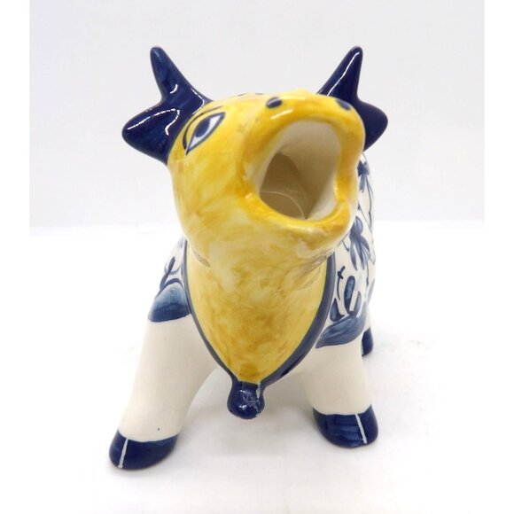 Nazari Portucal Signed and Dated Ceramic Creamer Cow preowned - Picture 4 of 5